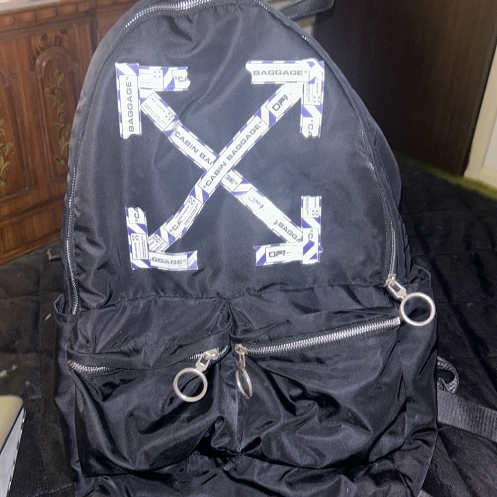 Nike Off White back pack like new .